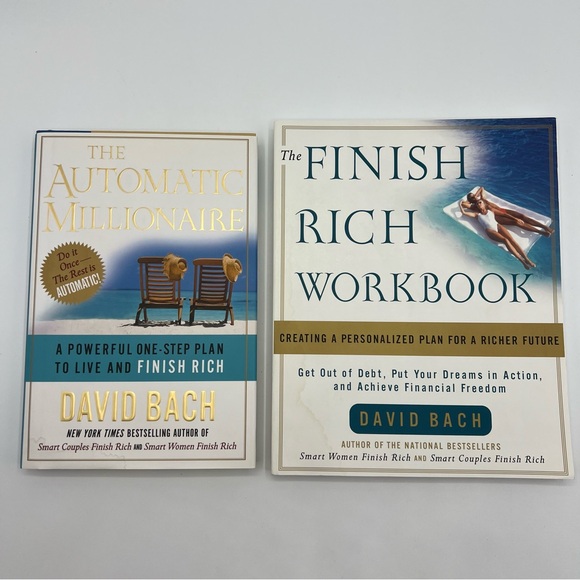 David Bach Book Bundle – The Automatic Millionaire & Unused Finish Rich Workbook - Picture 1 of 5